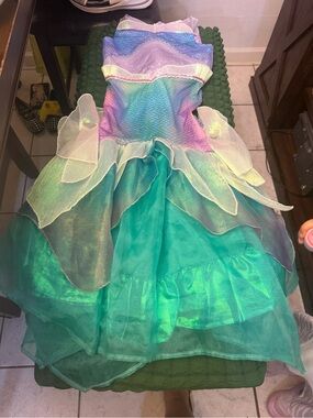 Disney Iridescent Mermaid Costume Dress in Teal, Purple & Pink